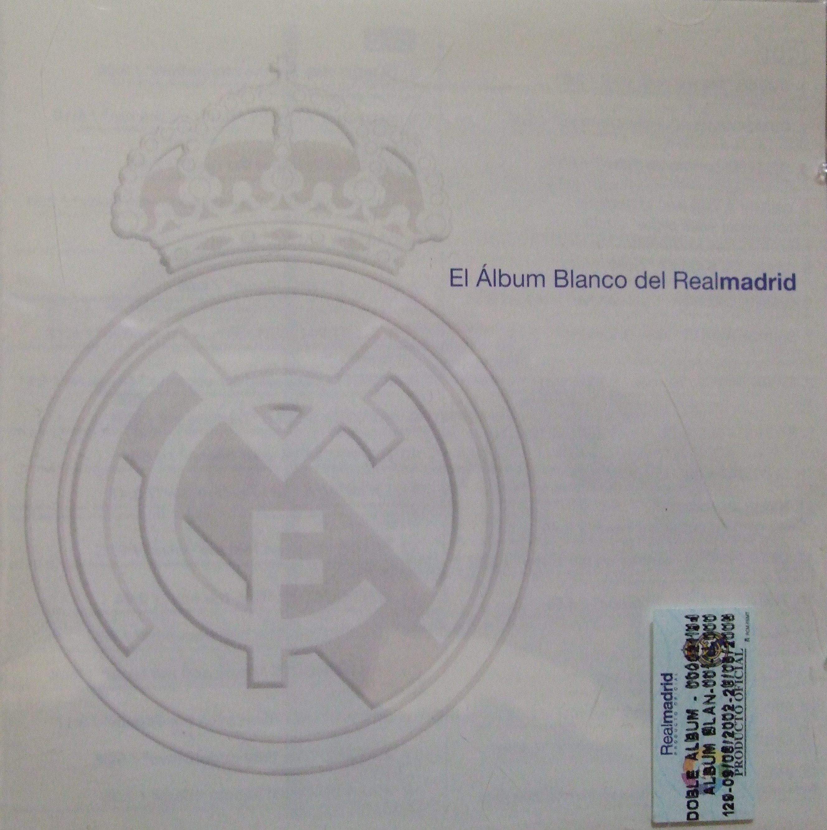 Sports Goods Mania 現地入手 中古 美品 ラ リーガ レアル マドリードｆｃ公式アンセム チャント集 El Album Blanco Del Real Madrid ｃｄアルバム２枚組